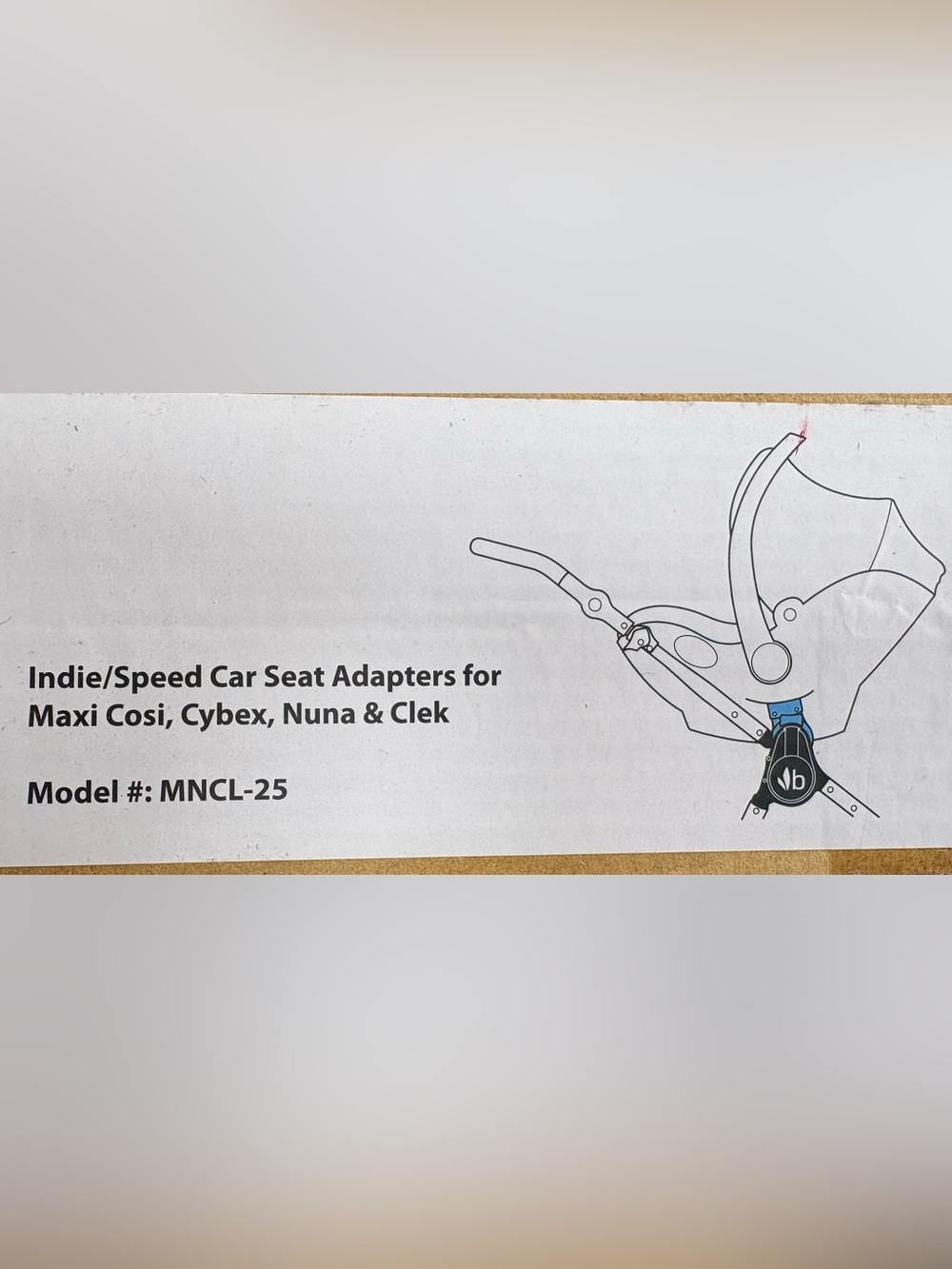 Bumbleride Indie/Speed Adapter 
Maxi Cosi/ Nuna / Cybex/ Clek - MNCL-25B